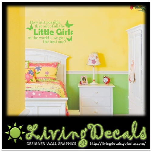 Vinyl Decals Wall Art Stickers - Best Little Girl