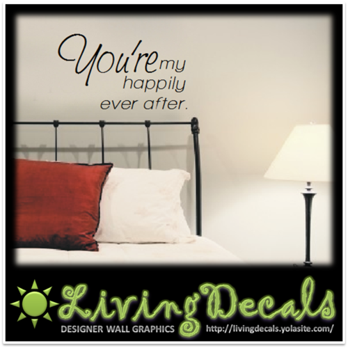 Vinyl Decals Wall Art Stickers - Happily Ever After