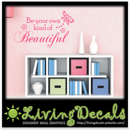 Vinyl Decals Wall Art Stickers - Beautiful Kind (SMALL)