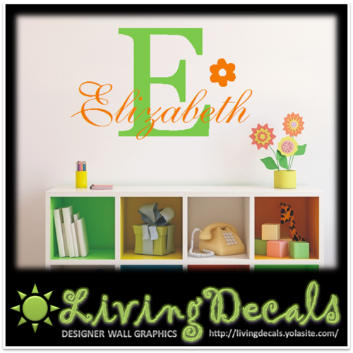Vinyl Decals Wall Art Stickers - Monogram