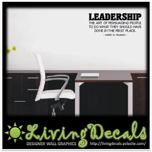 Vinyl Decals Wall Art Stickers - Leadership
