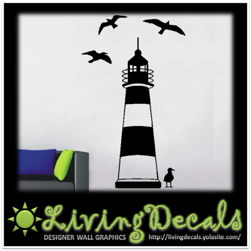 Vinyl Decals Wall Art Stickers - Lighthouse