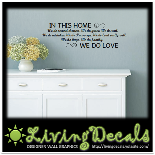 Vinyl Decals Wall Art Stickers - We Do Love (Small)