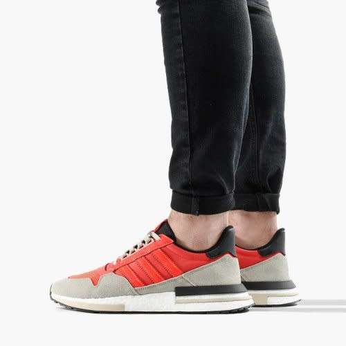adidas Men`s ZX 500 RM Core Black / Solar Red DB2739 Size UK 12 (SA 12)