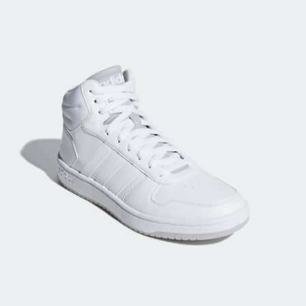 adidas Men`s HOOPS 2.0 MID White/ White F34813 Size UK 12 (SA 12)