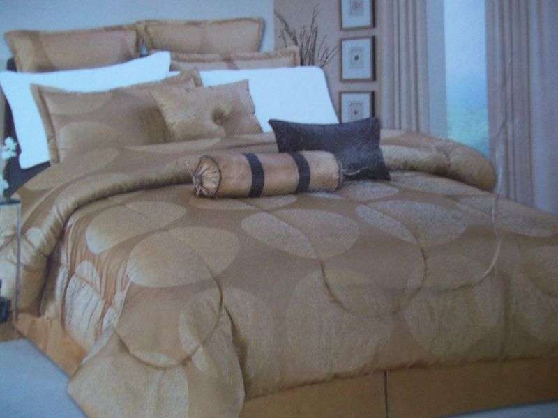17 PIECE KING SIZE LUXURY POLYSILK COMFORTER SET