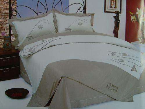 NEW ARRIVED!!! 6 PIECE QUEEN SIZE IMPORTED TOP QUALITY 100% COTTON EMBROIDED DUVET COVER SET