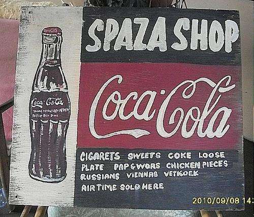 OLD SPAZA SHOP SIGN
