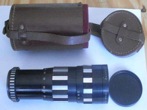 Enna Munchen Tele-Ennalyt 4.5/240mm SLR lens M42 Mount (use it on your Canon EOS) + Leather Case