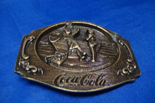 Brass Coca Cola Belt Buckle