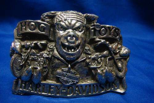 Harley Davidson Belt Buckle with a lot of detail