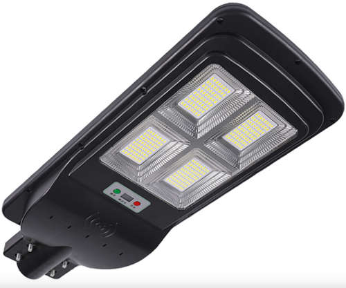 300W Solar Street Light With Pole and remote - crack in glass
