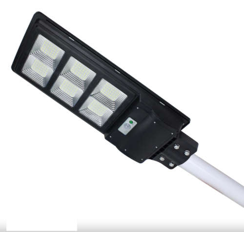 300W Solar Street Light With Pole and remote - crack in glass