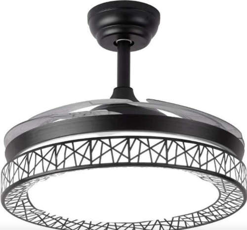 Black Bird Nest Retractable Ceiling Fan - 071 - new