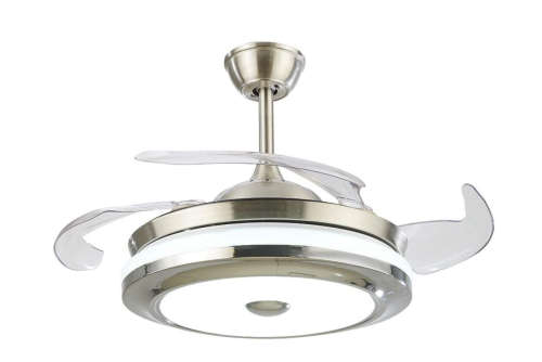 Retractable Blade  Ceiling Fan With Remote - 061