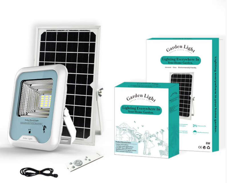 100w Solar Security Flood Light With Motion & Day-Night Sensor