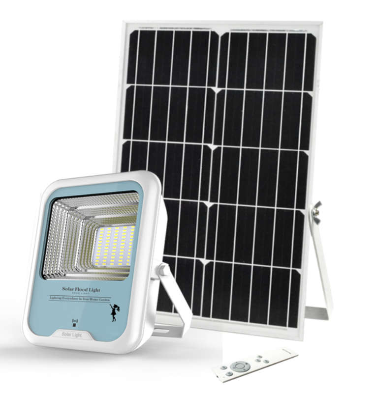 100w Solar Security Flood Light With Motion & Day-Night Sensor