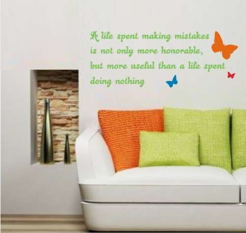 Vinyl Decal - A Life Spent - Inspirational Quote - Wall Art