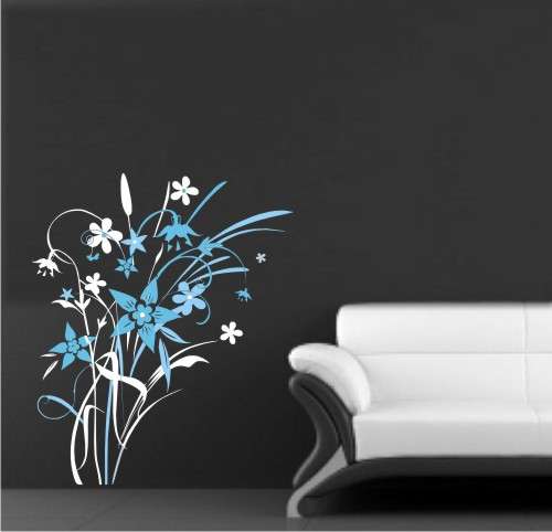 Vinyl Decal - Flower Sprig - Wall Art
