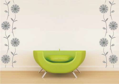 FREE SHIPPING! - Small Vinyl Decal - Daisies - Wall Art