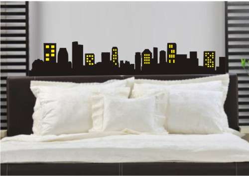 Vinyl Decal - City Scape - Wall Art