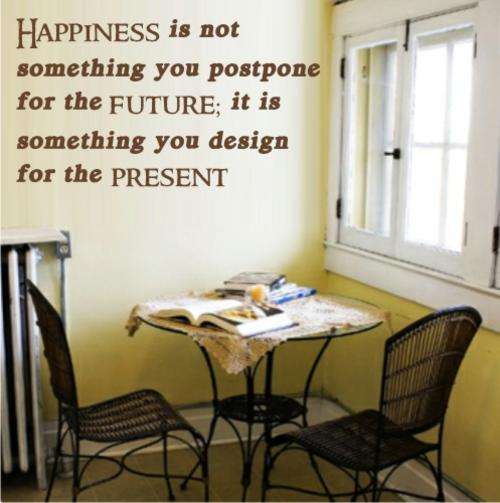 Vinyl Decal -Happiness - Wall Art