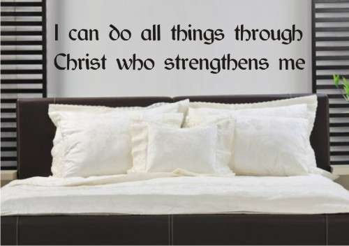 Vinyl Decal - I Can Do All Things - Christian Wall Art