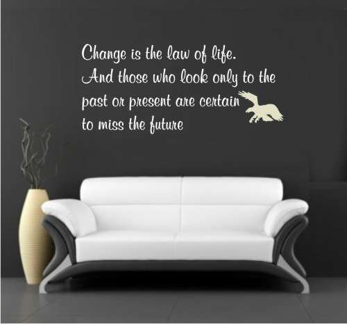 Vinyl Decal - The Law of Life - Inspirational Quote - Wall Art