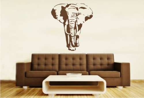 Vinyl Decal - African Elephant - Wall Art