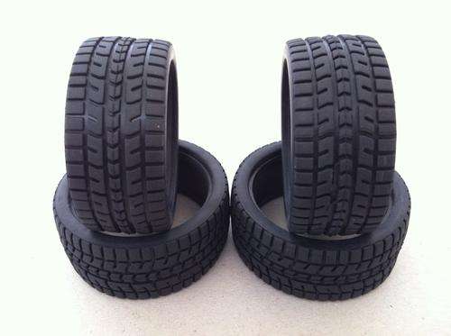 * 1/10 RC Car * Set of 4pc Rubber Tires with Inners * Tamiya HPI * Free Shipping! *