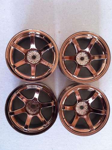 * 1/10 RC Car * 26mm * Set of 4pc Rims Wheels * Tamiya/HPI * Copper * Free Shipping! *