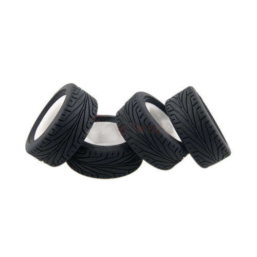 * 1/10 RC Car * Set of 4pc Rubber Tires Tyres with Foam Inners * Tamiya/HPI * Free Shipping! *