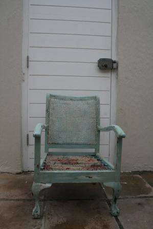Rattan Back Ball & Claw Chairs Duck Egg Blue