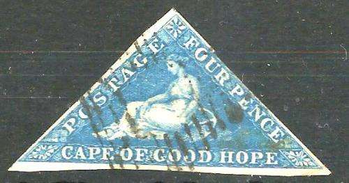COGH TRIANGLE 4d USED, SACC 6a BLUE SHADE