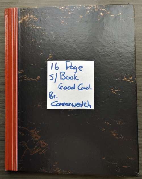 LARGE 16PG STOCKBOOK IN GOOD CONDITION WITH BR COMMONWEALTH - LOTS OF SETS / VALUE