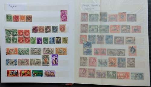 LARGE 16PG STOCKBOOK IN GOOD CONDITION WITH BR COMMONWEALTH - LOTS OF SETS / VALUE