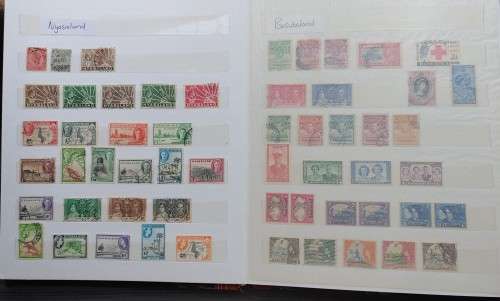 LARGE 16PG STOCKBOOK IN GOOD CONDITION WITH BR COMMONWEALTH - LOTS OF SETS / VALUE