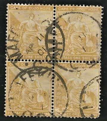 COGH 1/ BLOCK USED IN MAFEKING 11-04-1901