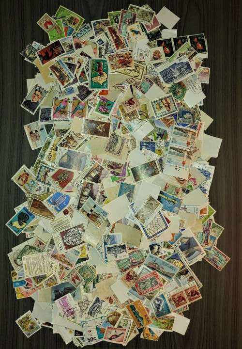 SA UNION AND REPUBLIC STAMPS - 1000`S, IN SHOEBOX, NOT CHECKED