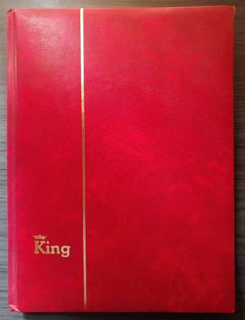 STURDY USED STOCKBOOK 15PG / 30 SIDES - READ BELOW