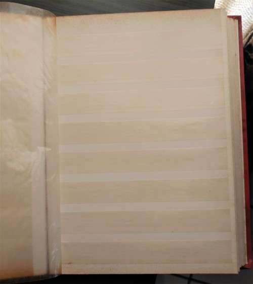 STURDY USED STOCKBOOK 15PG / 30 SIDES - READ BELOW