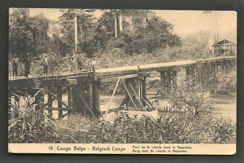 BELGIUM CONGO USED POSTCARD  - SEE BOTH SCANS