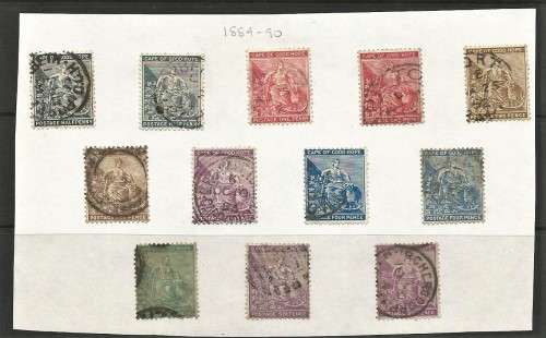 COGH 1884 - 1890 FULL SET WITH SHADES NOT OFTEN OFFERED