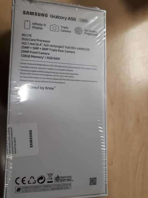 SAMSUNG A50 NEW SEALED 128GB