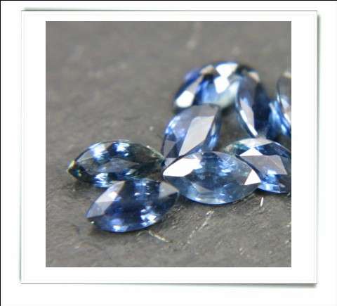 GEMZONE - Natural Blue Sapphire Marquise Facets - 0.19cts avg. each - 28 on offer