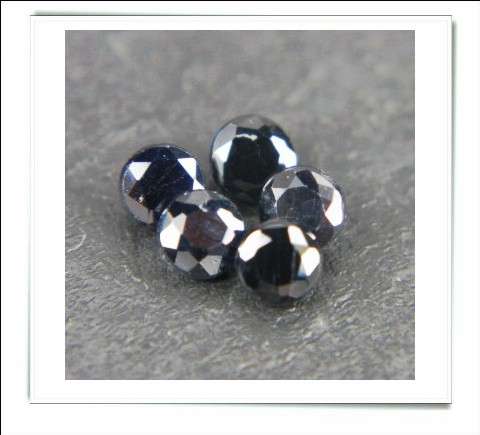 GEMZONE - Natural Black Sapphire Rounds - 0.16cts avg. each - 61 on offer