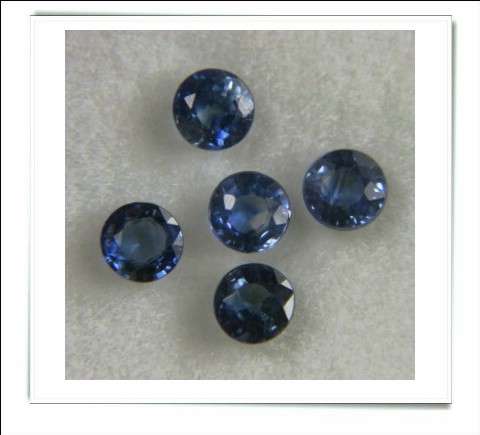 GEMZONE - Natural Blue Sapphire Round Facets - 0.15cts avg. each - 95 on offer