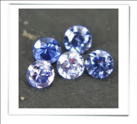 CLEARANCE SALE - Created Tanzanite Round Facets - 0.19cts avg. each - 80 pcs on offer!