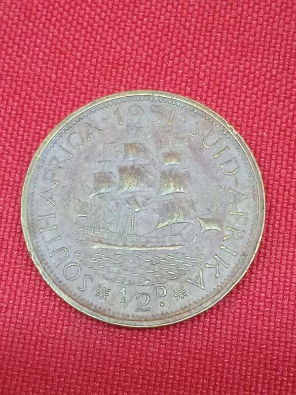 1951 HALF PENNY