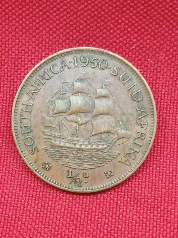 1950 HALF PENNY